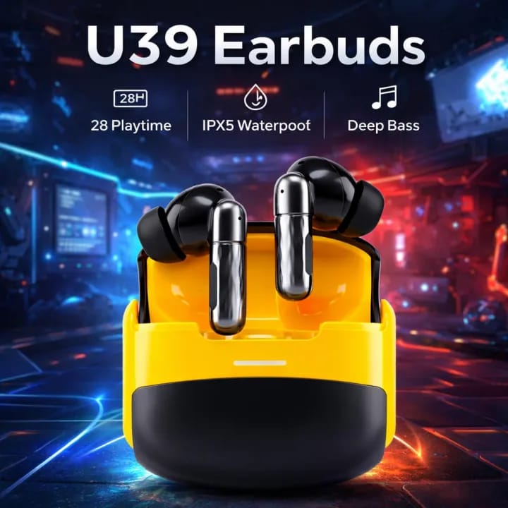 U39 Premium Wireless Earbuds – Crystal Clear Calls & Powerful Bass